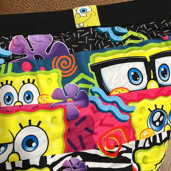 Nickelodeon Boxer Brief multicolored lightweight Sponge Bob Square Big Eyes 👀! - Picture 1 of 8